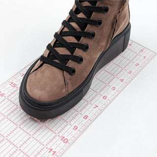 Paul Green Women Merino Wool Brown Nubuck Sneaker Boots size 6 US Austrian 3.5