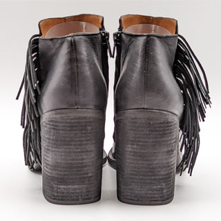 See By Chloe Women Western Fringe Black Leather Boots size 10.5US EUR 41