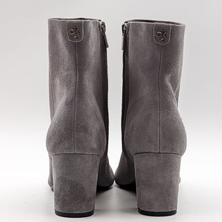 Calvin Klein Women Finch Grey Suede Pointy Toe Dress Boots Size 9