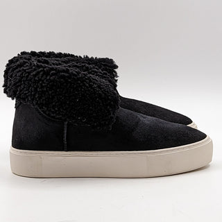 UGG Australia Lynus Women Suede Black Shearling Sneakers Booties Size 7.5