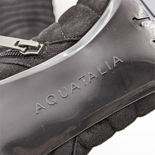 Aquatalia Women Maren Dress Office Black Suede Heeled Boots Size 8M