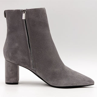 Calvin Klein Women Finch Grey Suede Pointy Toe Dress Boots Size 9