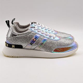 John Richmond Women Hologram Glitter Metallic Sneakers Size EUR 40 US 9 NEW