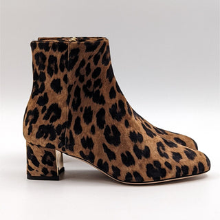 Marion Parke Women Tasha Leopard Suede Leather ankle Boots Size 6.5US EUR 37 NEW