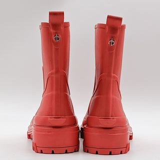 Rag&Bone Women Shiloh Orange Rubber Rain Boots sz 5.5-6US EUR 36