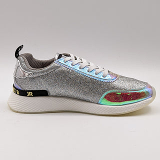 John Richmond Women Hologram Glitter Metallic Sneakers Size EUR 40 US 9 NEW