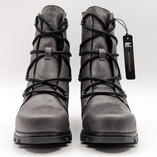 Sorel Women Joan of Arctic Wedge III Lace Quarry Dark Waterproof Boots Size 11