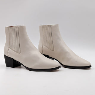 Rag&Bone Women Rover Antique White Leather Western ankle boots size 6 EUR36