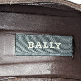 Bally Women Valisa Retro 90s Square Toe Dark Brown Lace-up Oxford Shoes size 8