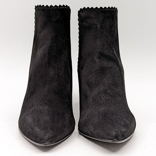 Pedro Garcia Women Ona Black Fine Suede Wedge Chelsea Boots Size 8US EUR 38