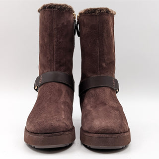 UGG Women Classic Berge Short Dark Roast 1107521 Suede Waterproof Boots Size 7