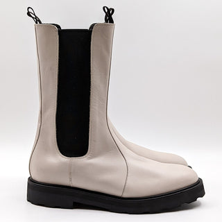 Lita by Ciara Women Italian Leather White Chelsea Boots size 10-10.5US EUR41