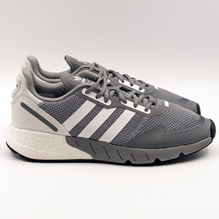 Adidas Men ZX 1K Boost H68718 Gray Stripped Trainers Sneakers Size 10.5 NEW