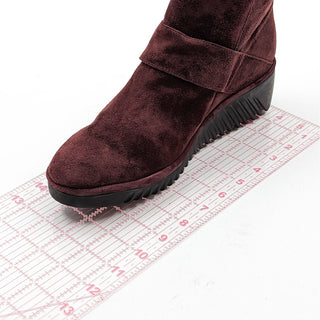 Fly London Wmn Lobe Hook Loop Burgundy Leather Wedge Lug Boots 10-10.5US EUR 41