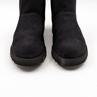 UGG Women Cory Slim Sherling Lined Black Suede Winter Boots size 12