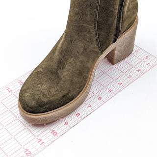 La Canadienne Women Zed Waterproof Mid Calf Olive Green Boots size 11