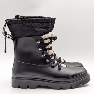Marc Fisher LTD Women Freely Black Rubber Rain Winter boots size 10