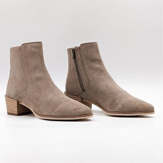 Rag&Bone Women Icons Taupe Suede Western Ankle Boots size 7US EUR 37.5