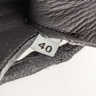 Montelliana 1965 Women Claudine Black Calfskin leather Platform Boots size 10 EUR 40