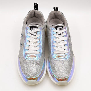 John Richmond Women Hologram Glitter Metallic Sneakers Size EUR 40 US 9 NEW