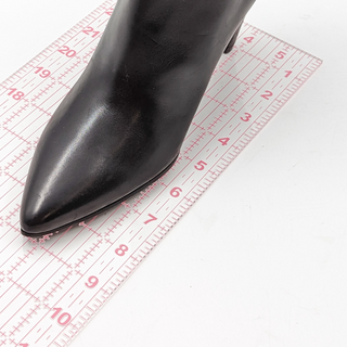 Longchamp Women double zipper Pointy Toe Black Leather Boots size 5US EUR 36